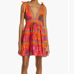 FARM Rio Good Vibes Cotton Minidress  - sz Small